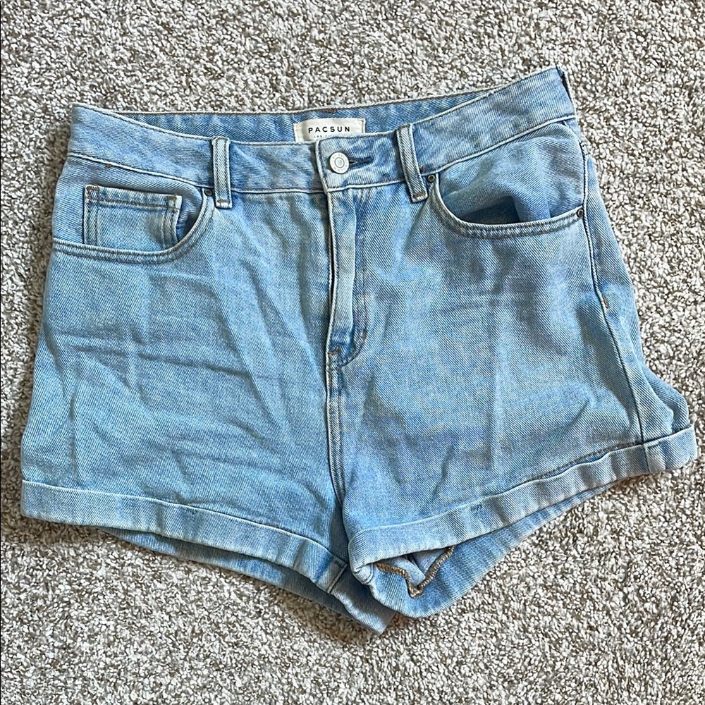 PacSun 100% Cotton High Waisted Mom Short